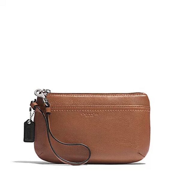 Coach Park Leather Wristlet - Picture 1 of 6